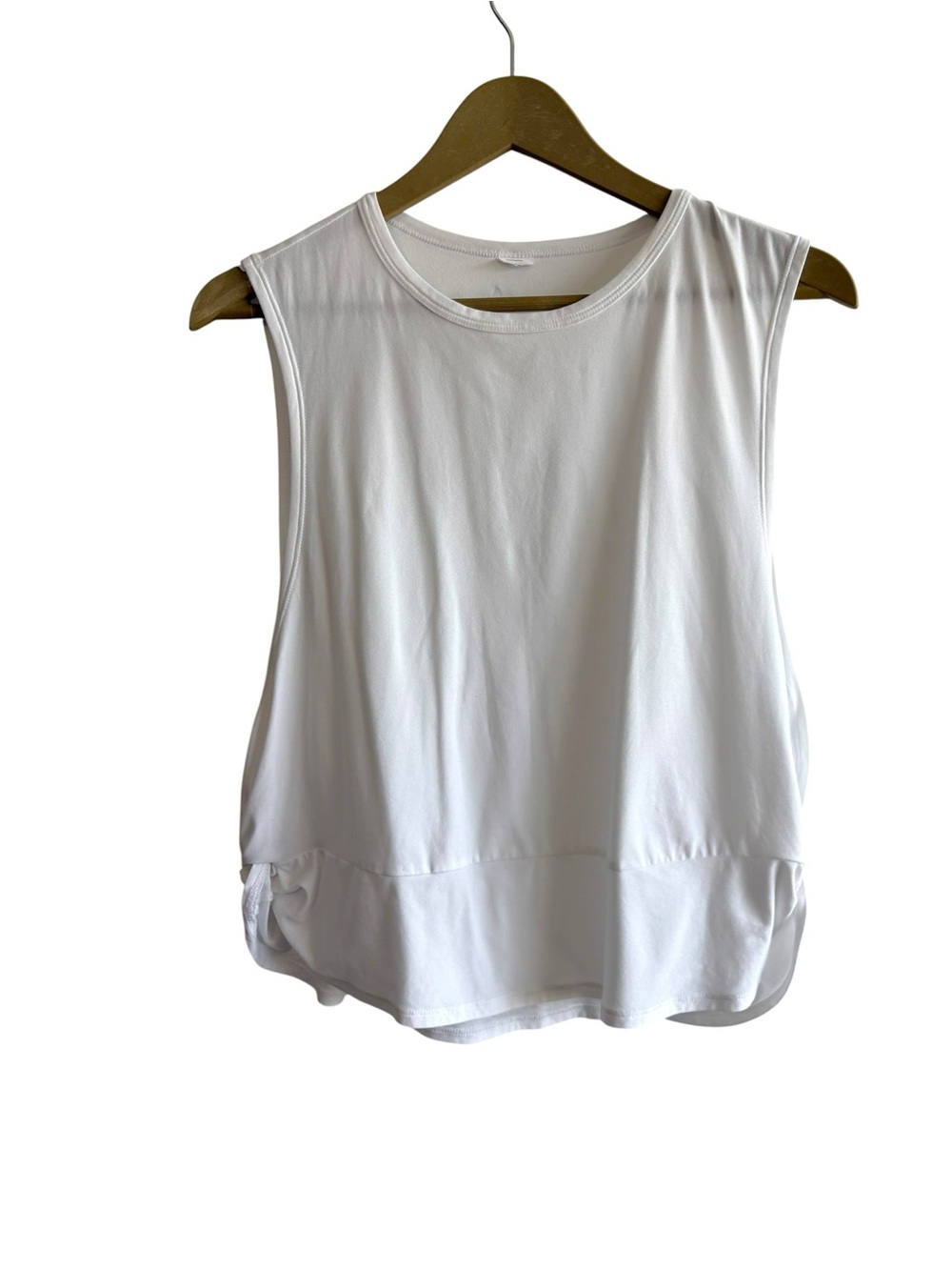 Beyond Yoga White Flowy Relaxed Tank Top Active Yoga Gym Outdoor Travel Hiking